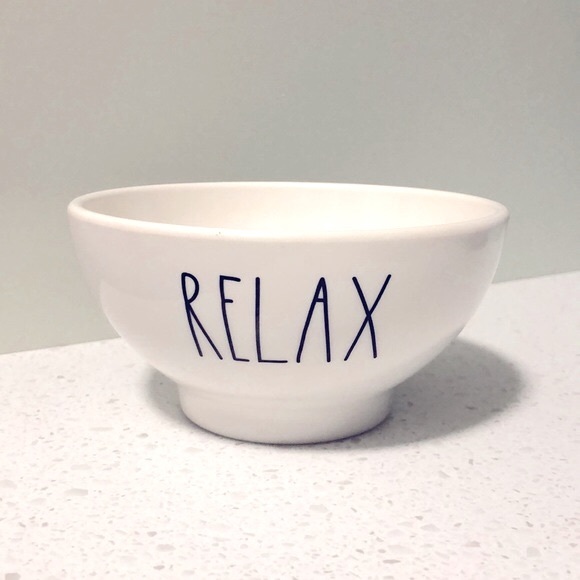 Rae Dunn Other - Rae Dunn ‘Relax’ White Melamine Bowl